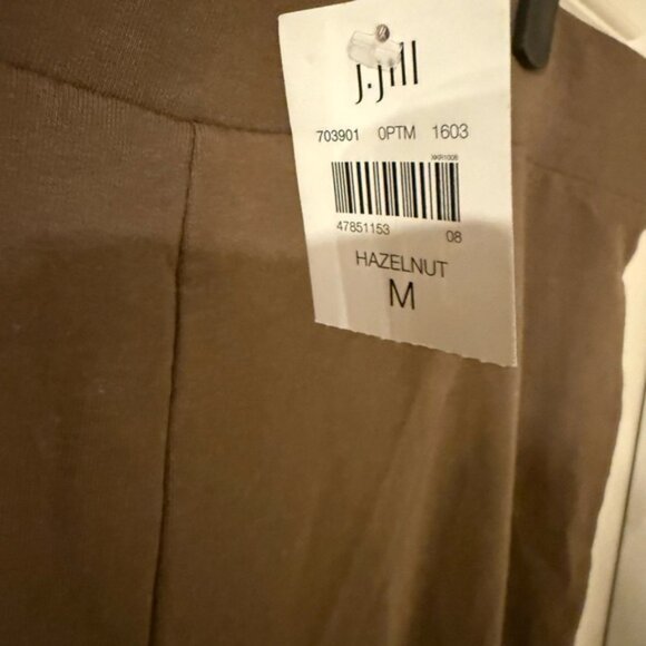 New Pure Jill hazelnut knit pants Sz M pull on 57% Pima cotton 38% modal rayon - Picture 6 of 8